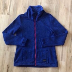 O'Neill Women's Blue Sweater with Red Zipper